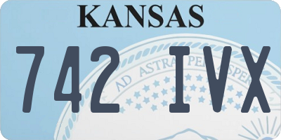 KS license plate 742IVX