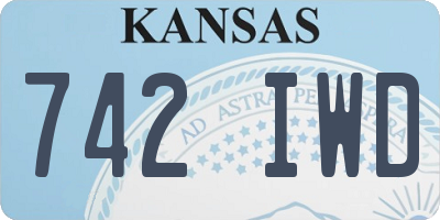 KS license plate 742IWD