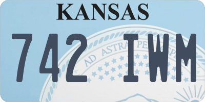 KS license plate 742IWM