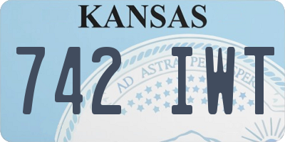 KS license plate 742IWT
