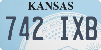KS license plate 742IXB