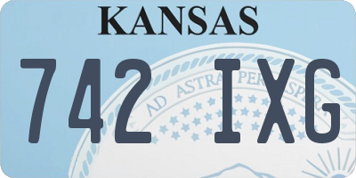 KS license plate 742IXG