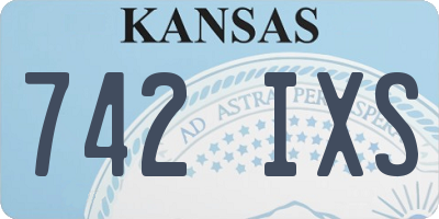 KS license plate 742IXS