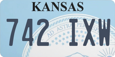 KS license plate 742IXW