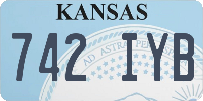 KS license plate 742IYB