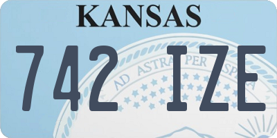 KS license plate 742IZE