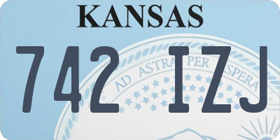 KS license plate 742IZJ