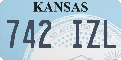 KS license plate 742IZL
