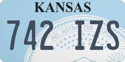 KS license plate 742IZS