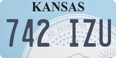 KS license plate 742IZU