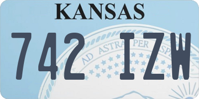 KS license plate 742IZW
