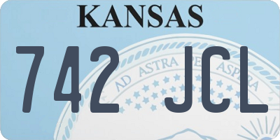 KS license plate 742JCL
