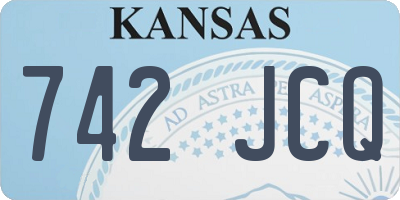 KS license plate 742JCQ