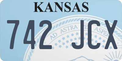 KS license plate 742JCX