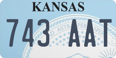 KS license plate 743AAT