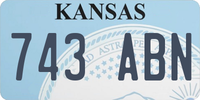 KS license plate 743ABN