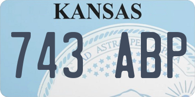 KS license plate 743ABP