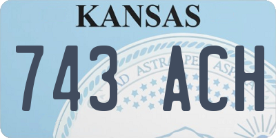 KS license plate 743ACH