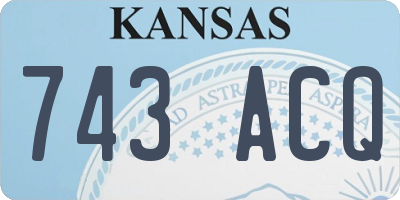 KS license plate 743ACQ