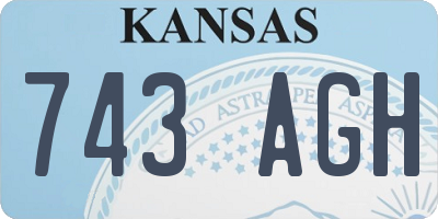 KS license plate 743AGH