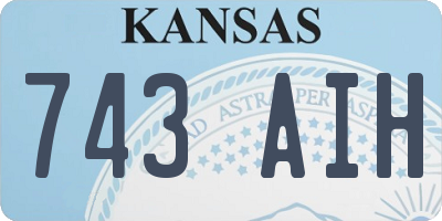 KS license plate 743AIH