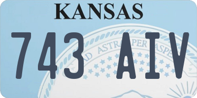 KS license plate 743AIV