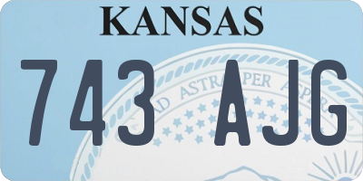 KS license plate 743AJG