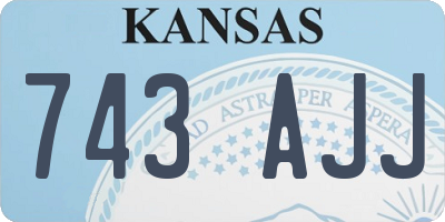 KS license plate 743AJJ