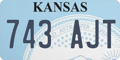 KS license plate 743AJT