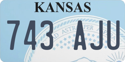 KS license plate 743AJU
