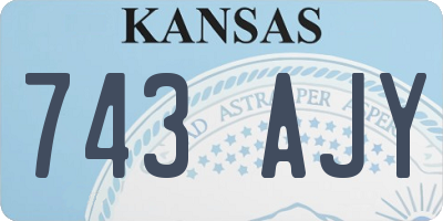 KS license plate 743AJY