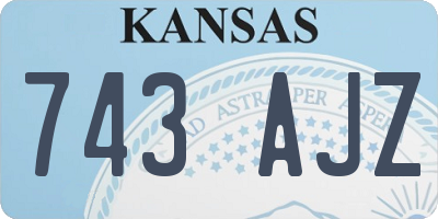 KS license plate 743AJZ