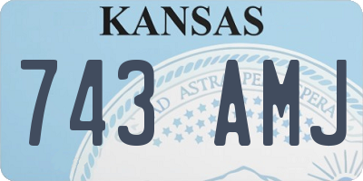 KS license plate 743AMJ