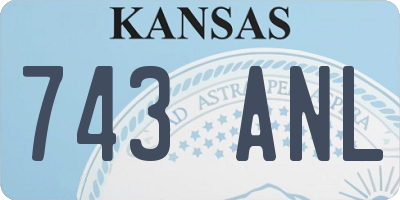 KS license plate 743ANL