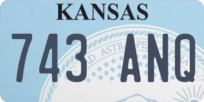 KS license plate 743ANQ