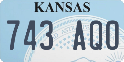 KS license plate 743AQO