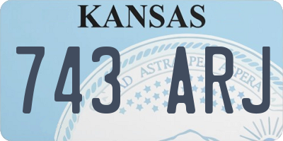 KS license plate 743ARJ