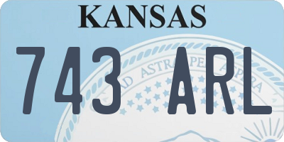 KS license plate 743ARL