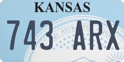 KS license plate 743ARX