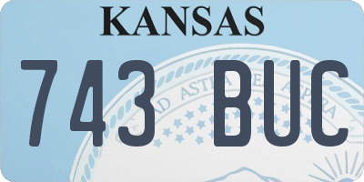 KS license plate 743BUC