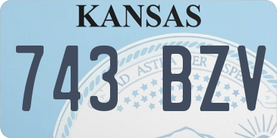 KS license plate 743BZV