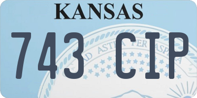 KS license plate 743CIP