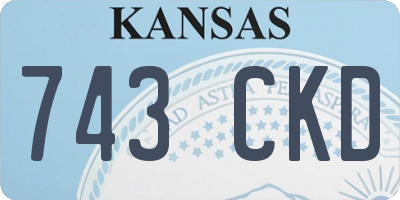KS license plate 743CKD