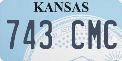 KS license plate 743CMC