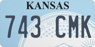 KS license plate 743CMK