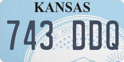 KS license plate 743DDQ