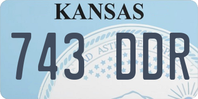 KS license plate 743DDR