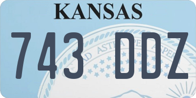 KS license plate 743DDZ