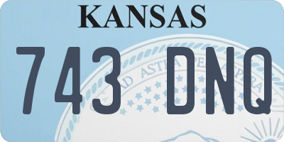 KS license plate 743DNQ