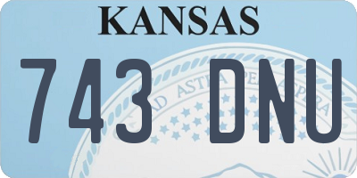 KS license plate 743DNU
